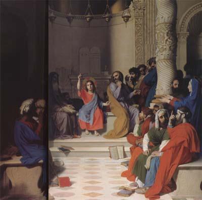 Jean Auguste Dominique Ingres Jesus among the Scribes (mk04) Sweden oil painting art